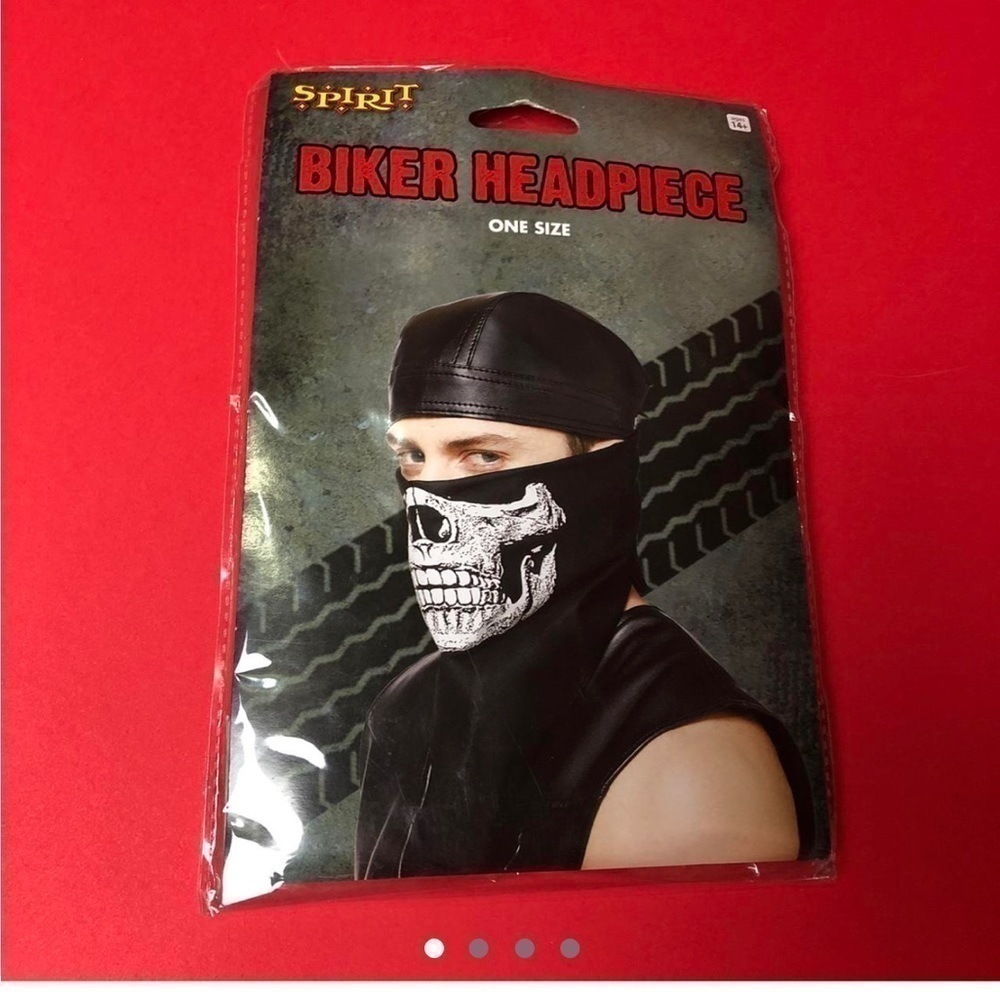 Faux Leather biker headpiece. 🖤🖤